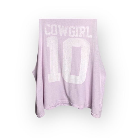 OG: Wildfox Couture ♕ Cowgirl 10 Cutoff Muscle Tee Tank Top ♕ Lilac Blush ♕ Med - Picture 12 of 16